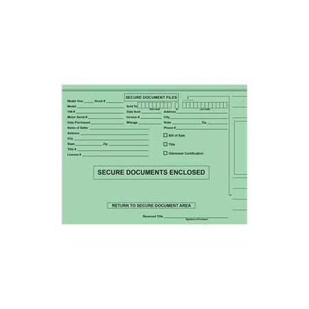 ASP File Right ColorCode Deal Jacket, 9 1/2" X 12 5/8", 500 Per Bx: Green Pk 3033